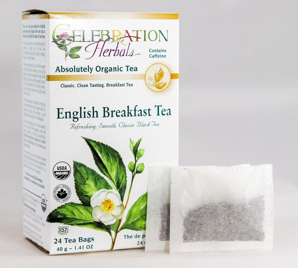 Celebration Herbals Black Tea English Breakfast Organic 24 Bag, 0.02 Pound