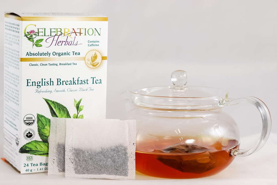 Celebration Herbals Black Tea English Breakfast Organic 24 Bag, 0.02 Pound