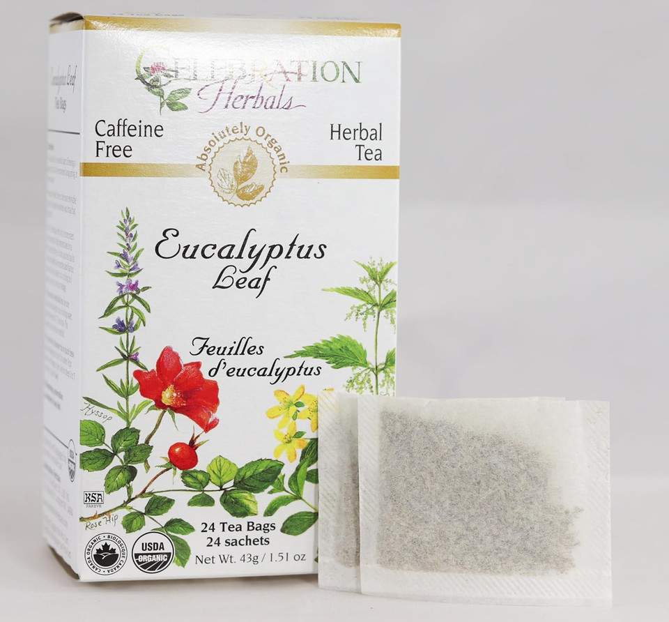 Celebration Herbals Eucalyptus Leaf Organic 24 Bag, 0.02 Pound