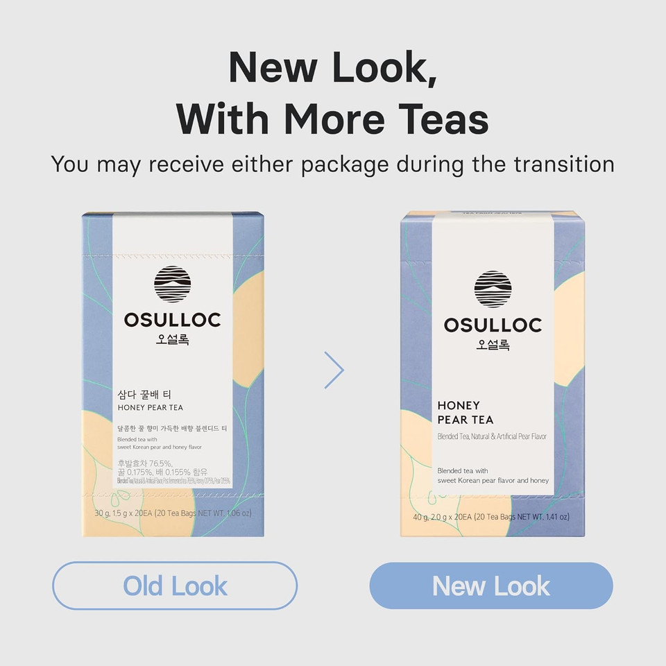 Osulloc Marron Glacé Black Tea, Roasted Chestnut Flavored, Sweet & Elegant Black Tea, Premium Tea Bags From Jeju Island, 20 Count, 1.41Oz