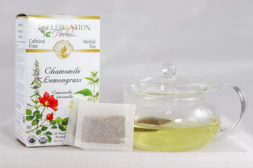 Celebration Herbals Chamomile With Lemongrass Tea Org 24 Bag, 0.02 Pound