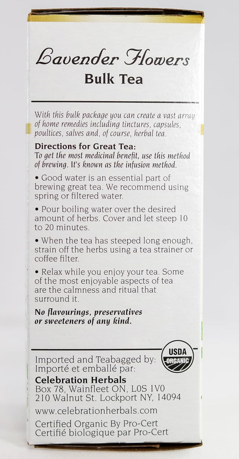 Celebration Herbals Lavender Flowers Organic 38 Gm, 0.02 Pound