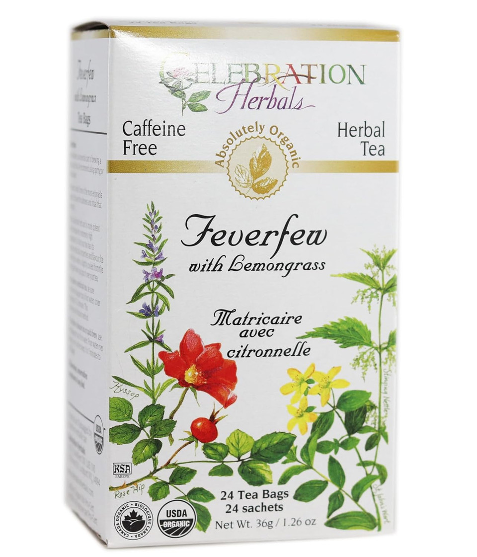 Celebration Herbals Organic Hops Flowers Tea Caffeine Free, 24 Herbal Tea Bags