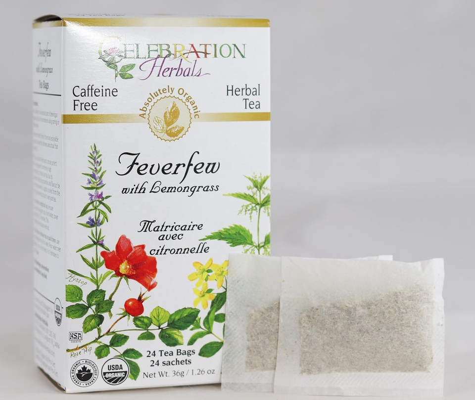 Celebration Herbals Organic Hops Flowers Tea Caffeine Free, 24 Herbal Tea Bags