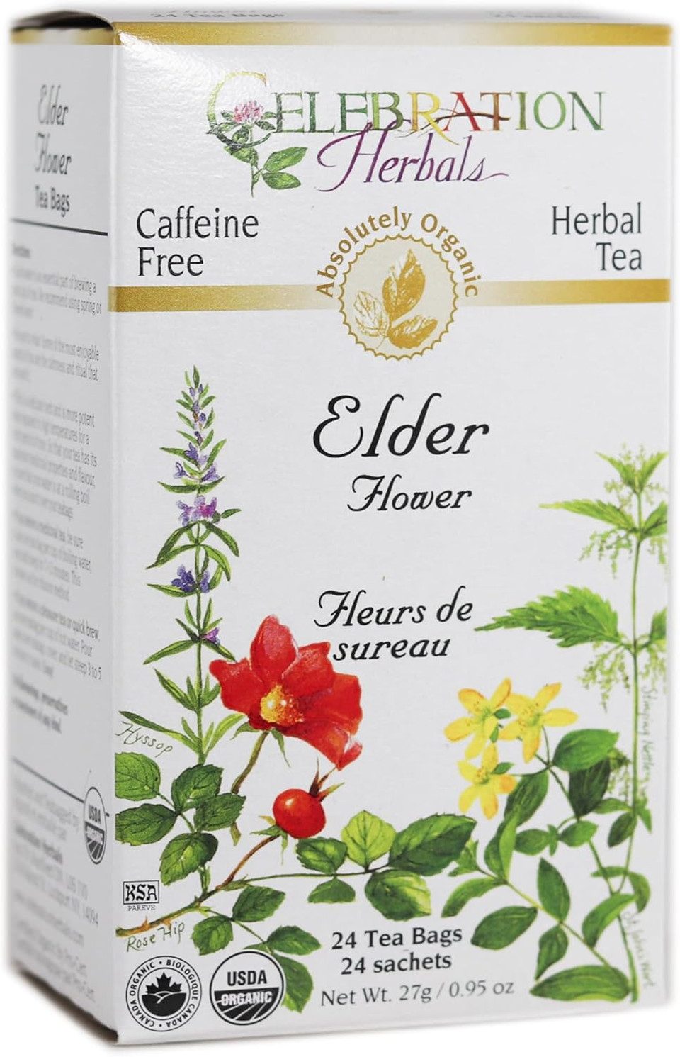 Celebration+Herbals+Organic+Elder+Flower+Tea+Bags+24+Count