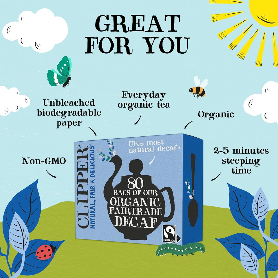 Clipper Tea Organic Fairtrade Green Tea Lemon - Usda Organic, Non-Gmo, Fair Trade, Sustainable Caffeinated Tea, 1 Pack, 20 Unbleached Tea Bags