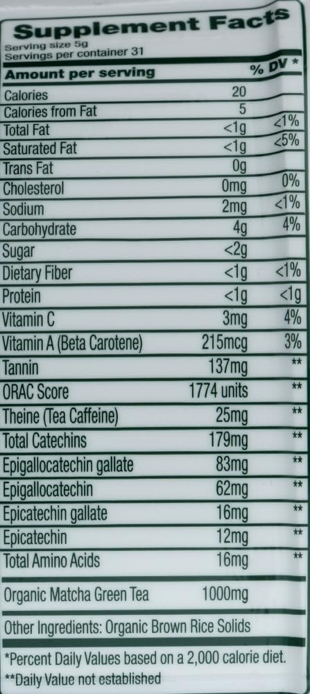 Green Foods Matcha Green Tea 1X 5.5 Oz