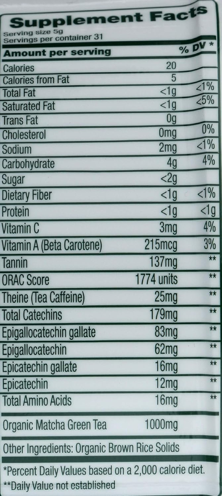 Green Foods Organic Matcha Green Tea - 5.5 Oz