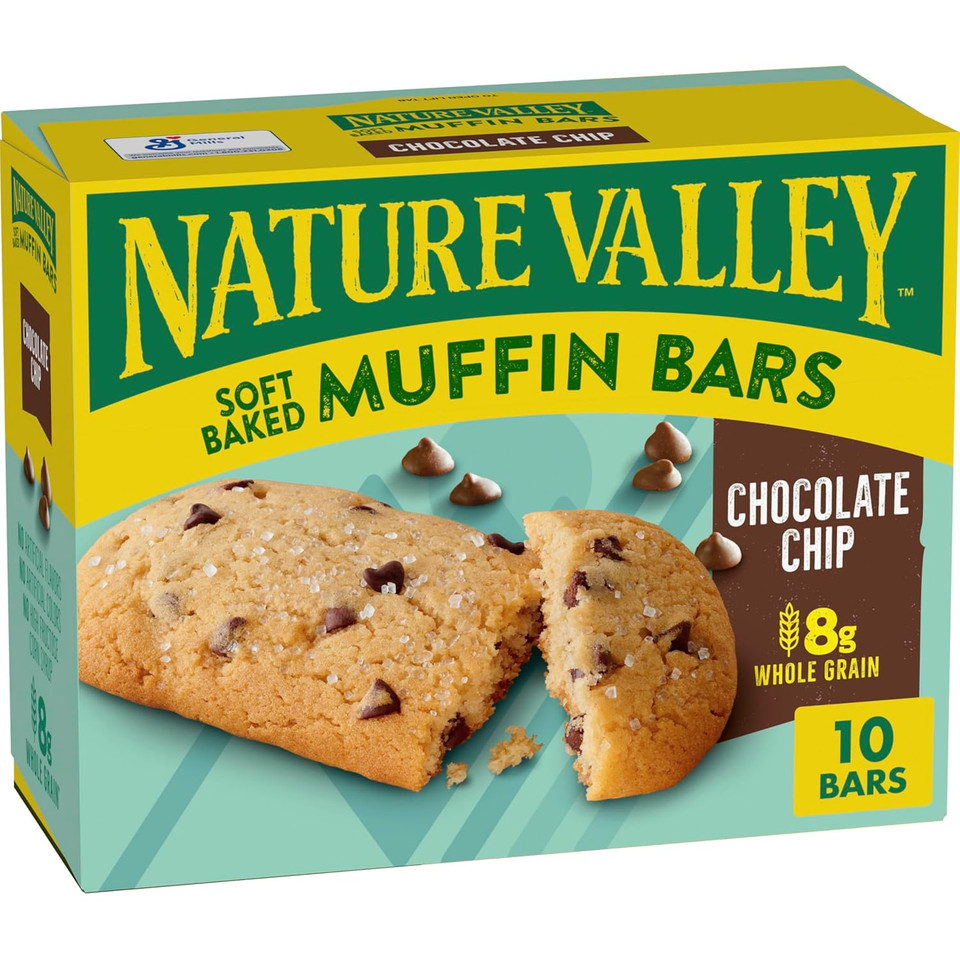 Nature Valley Soft-Baked Muffin Snack Bars, Blueberry, 10 Count, 12.4 Oz