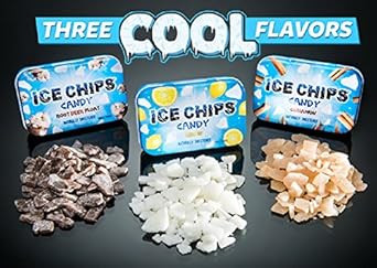 Ice Chips Xylitol Candy In Large 5.28 Oz Resealable Pouch; Low Carb & Gluten Free (Chocolate Brownie)