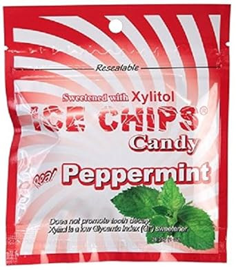 New! Ice Chips Candy In Packets - 3 Pack Variety Of Lemon, Peppermint & Root Beer