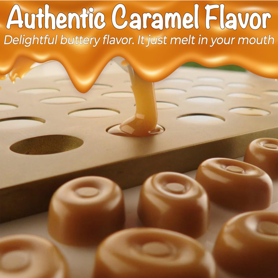 Original Caramel Candy 2 Lb Bulk Pack - Delicious Caramel Hard Candies Individually Wrapped - Classic Rich Flavor For Werthers Lovers - Best Caramels For Parties, Candy Dishes, Office