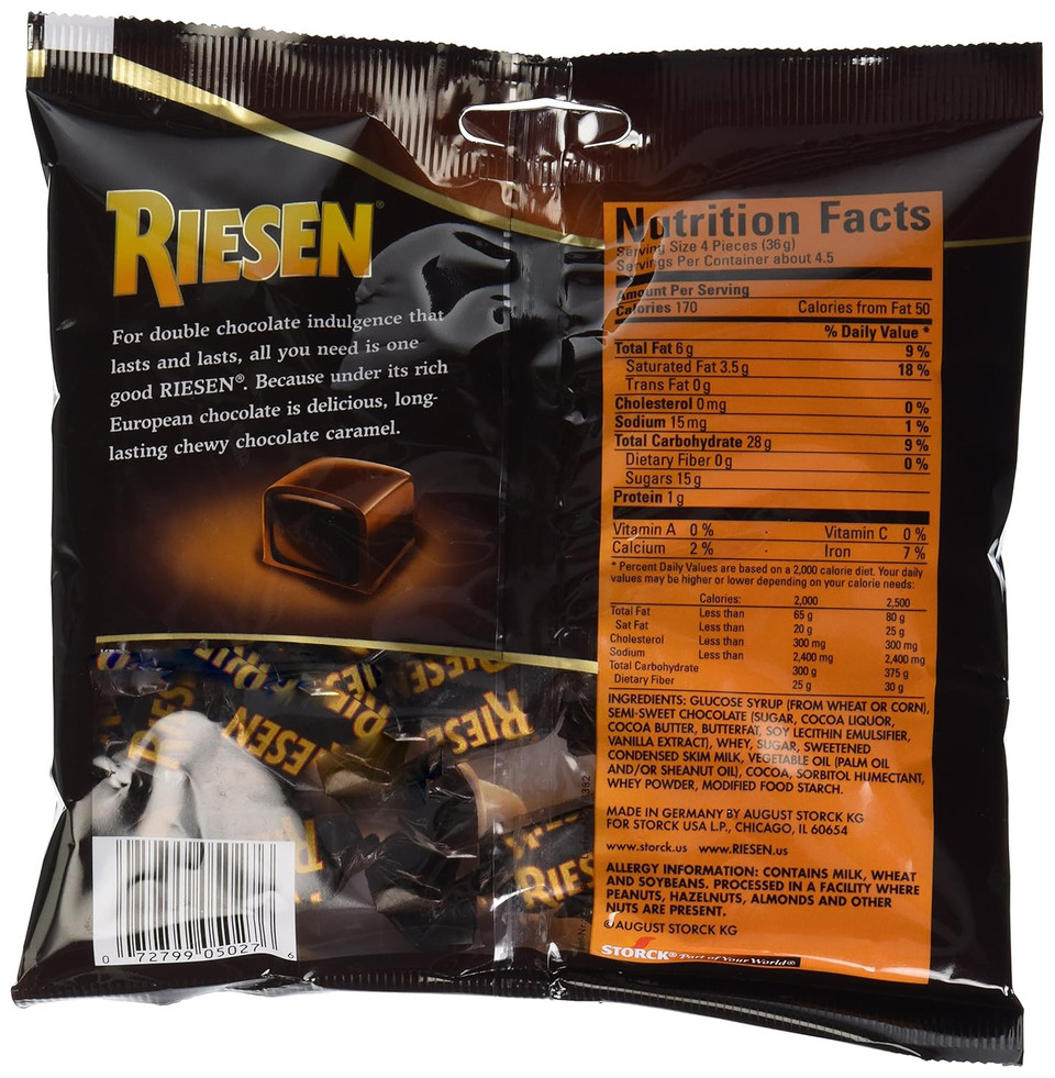 Riesen Chocolate Carmels Candy, 5.5 Oz