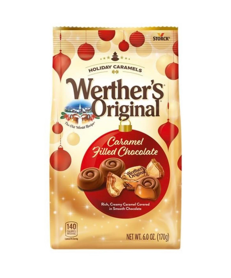 Werther'S Original Caramel Filled Chocolate Holiday Caramels, 6 Oz