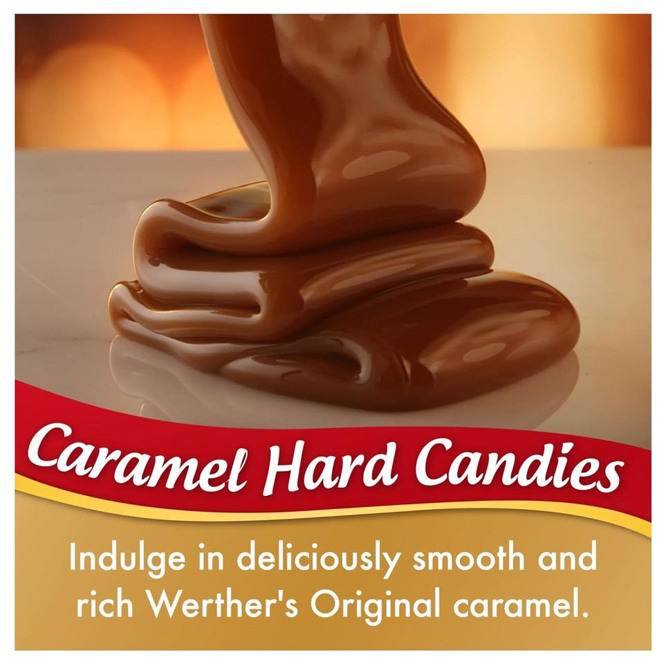 Werther'S Original Hard Caramel Candies - 2 Lbs Of Caramels - Delicious Classic Taste That Everyone Enjoys - Stock Up With 2 Lbs Of Candy