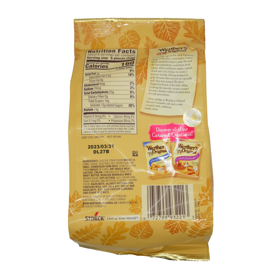 Werther'S Original Maple Creme Caramels 7.4 Oz. Bag