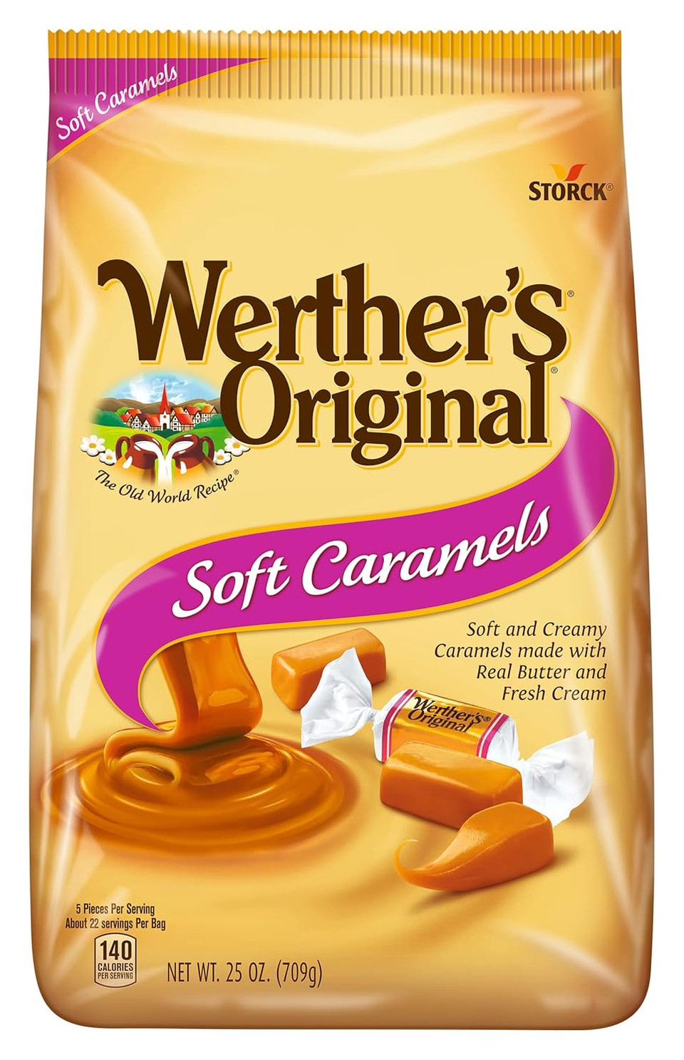 Werther'S Original Soft Caramel Candy, 25 Oz Bag