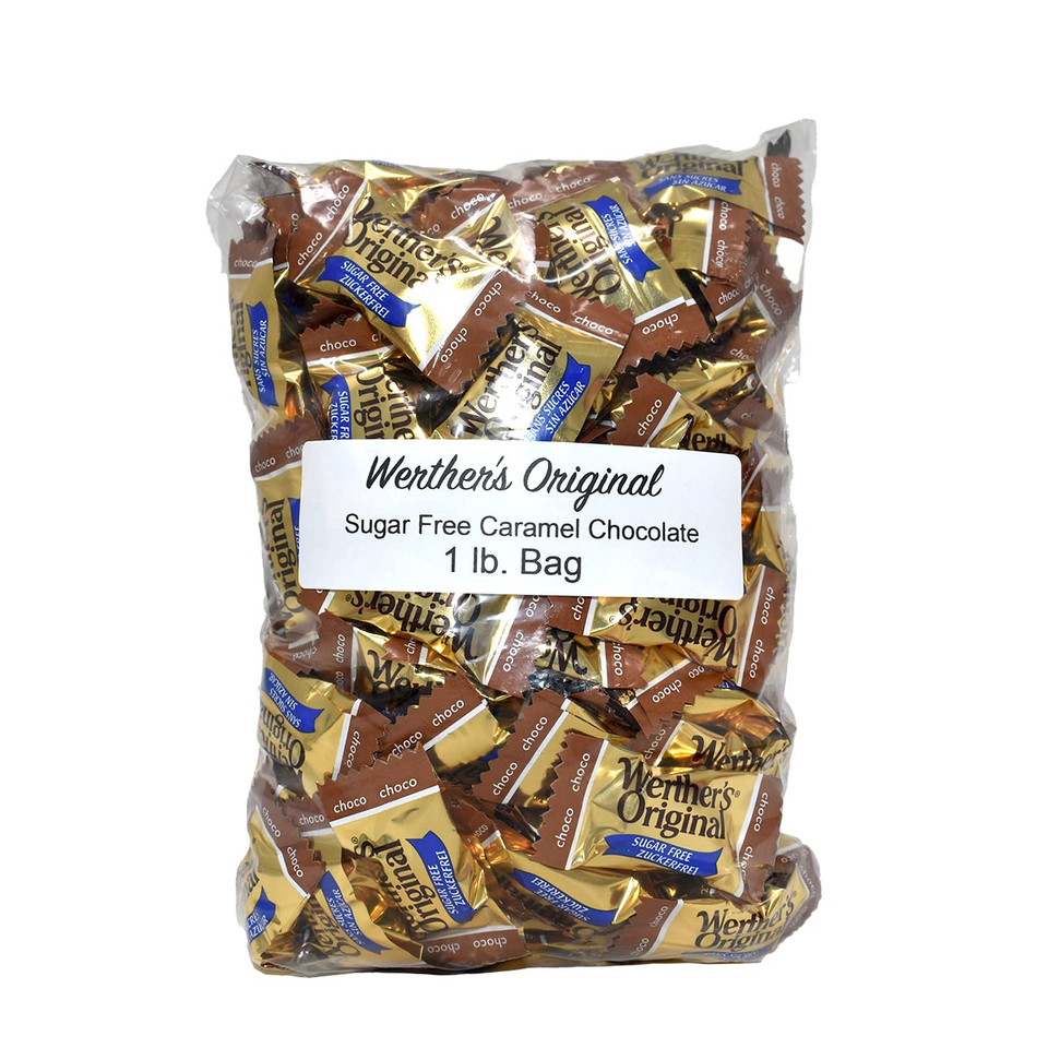 Bulk Werthers Original Hard Candy | Bulk Candy Individually Wrapped | Werthers Caramel Candy | 1 Lb Individual Flavor Bag | Ships In An Aromatik Resealable Pouch (Èclairs - Limited)