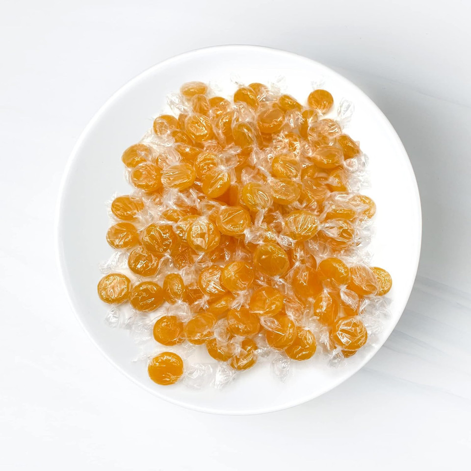 Butterscotch Hard Candy - 2Lb Bag Of Individually Wrapped Butter Scotch Bulk Candy, Yellow Butterscotch Discs Are Perfect For Snacks And Parties