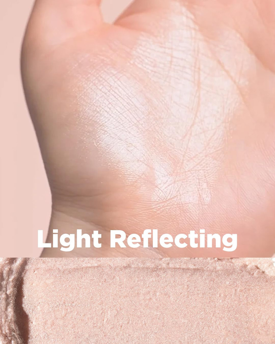 The Saem Perfect Glam Stick Blusher With Blending Sponge Wh01 Aurora Wave - Luxurious Soft Melting Balm Highlighter With Shea Butter And Ceramide Np, Natural Radiance Glow Makeup, 0.2Oz