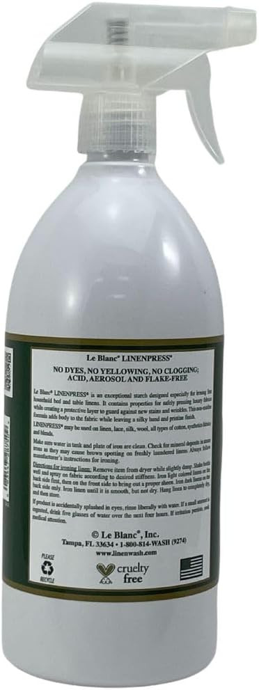 Le Blanc® Evergreen Woods Linenpress®  Luxury Starch Alternative For Pressing Fabrics- 32 Oz. (1 Pack)