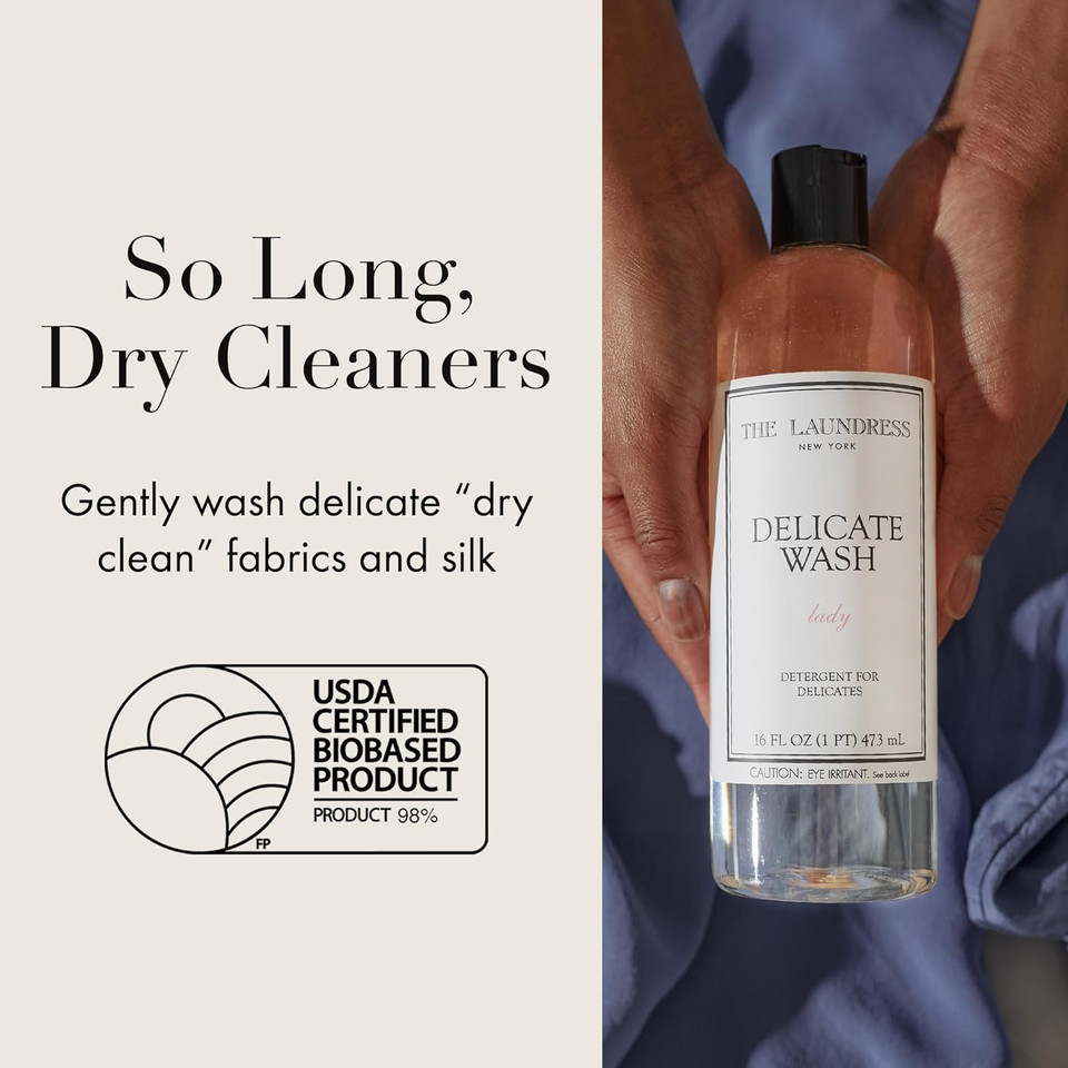 The Laundress Wool & Cashmere Shampoo, Double Concentrated, Cedar Scent, Wool Detergent, Wool Wash, Cashmere Shampoo, 16 Fl Oz
