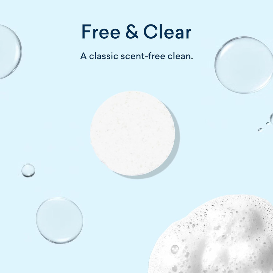 Blueland Laundry Detergent Tablets, 60 Count, Plastic-Free Eco-Friendly Pods, Sheets, Liquid Alternative - Fragrance Free And Clear, Natural, Gentle Blueland Laundry Detergent Tablets, 60 Count, Plastic-Free Eco-Friendly Pods, Sheets, Liquid Alternative - Fragrance Free And Clear, Natural, Gentle