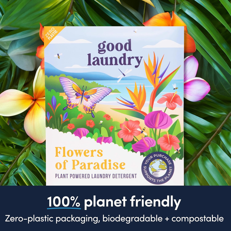 Detergent Sheets - Rainforest Breeze Scented (60 Loads) - Eco-Friendly Laundry Detergent Sheets, Hypoallergenic, No Plastic Jugs Or Waste - Based In The Usa