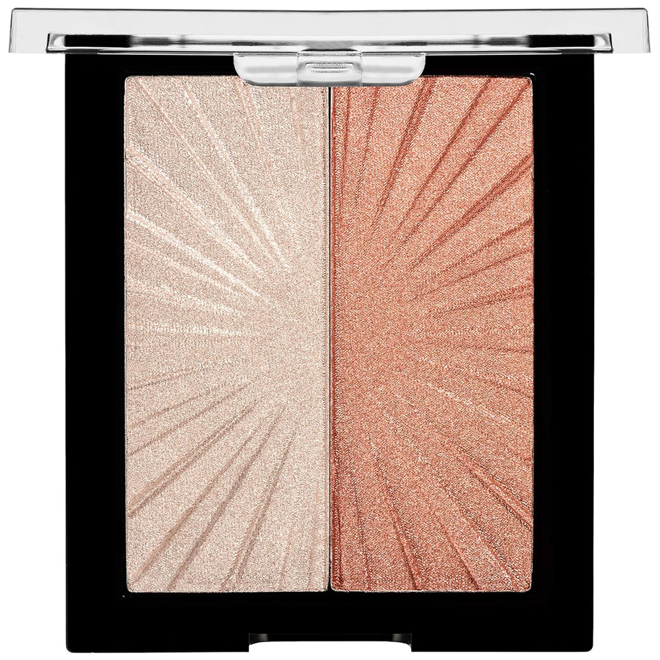 Wet N Wild Megaglo Blushlighter, Blendable Blush & Highlighter Set, Shimmery Metallic Finish, Highlight Bling2- Highlight Bling
