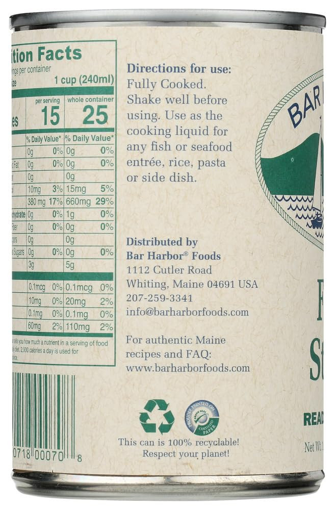 Bar Harbor Fish Stock - 15 Ounces