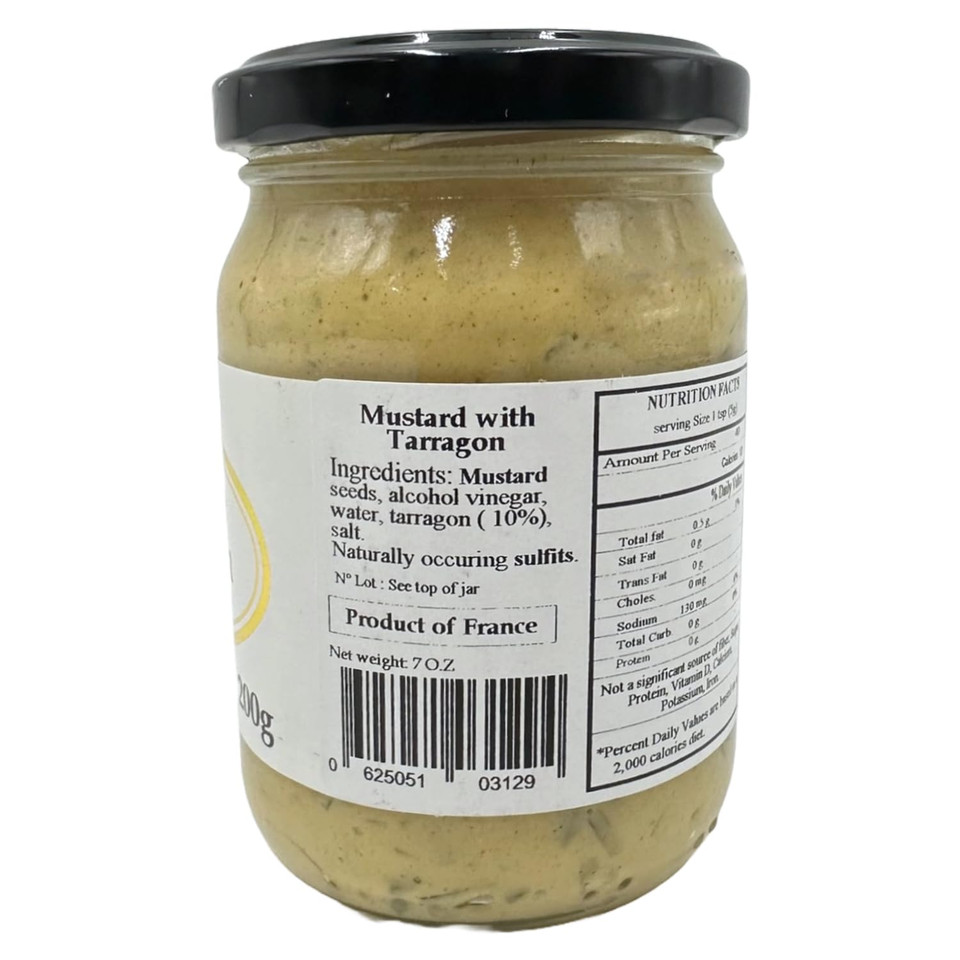 Delouis Tarragon Mustard, 7 Oz