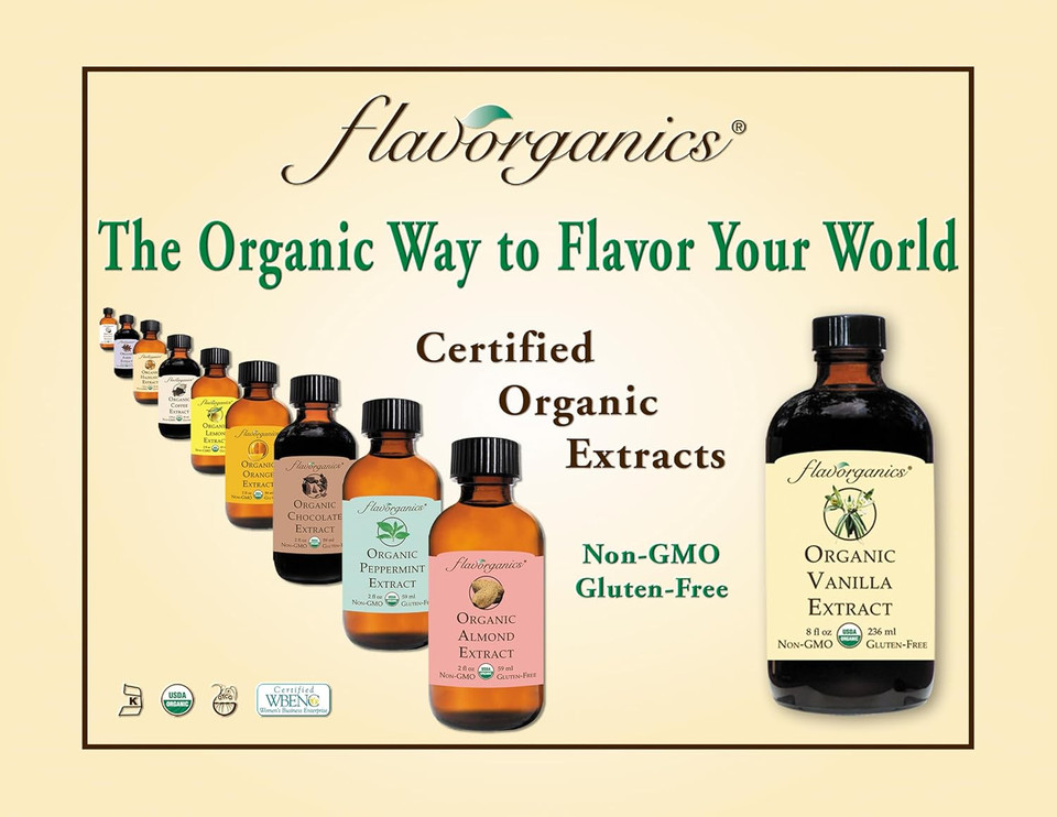 Flavorganics Organic Chocolate Extract, 2 Ounce Bottle