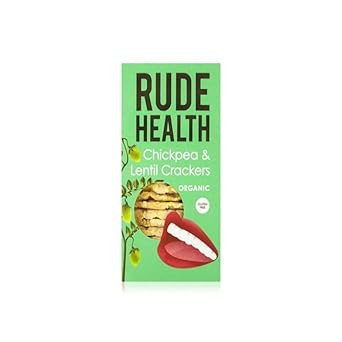 Rude Health Organic Chickpea And Lentil Crackers, 120G