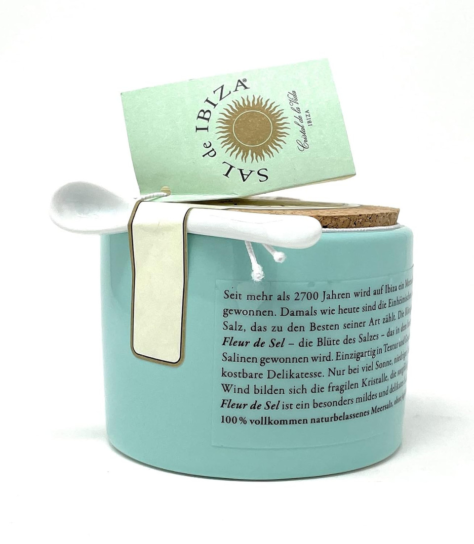 Sal De Ibiza Fleur De Sel Im Steintopf