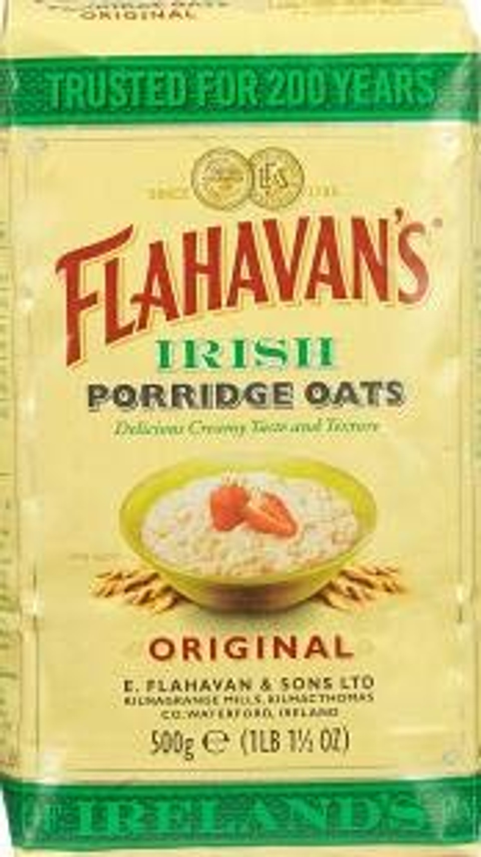 Flahavan'S Irish Porridge Oats 500G Cereal