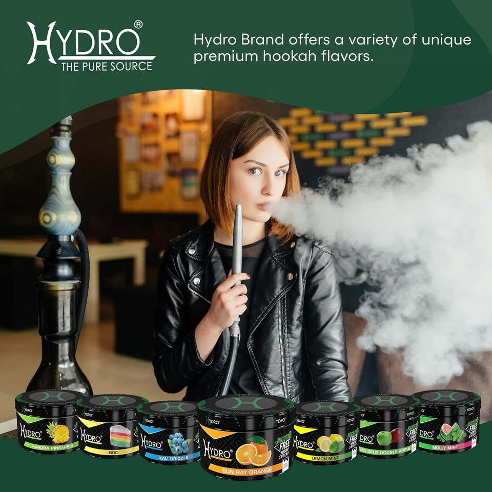 Hydro Nicotine Free Shisha 250G Jar Arctic Bubble Gum