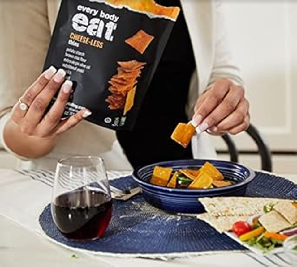 Every Body Eat Cheese-Less Snack Thins, Gluten & Dairy Free, Vegan (1 Pack)