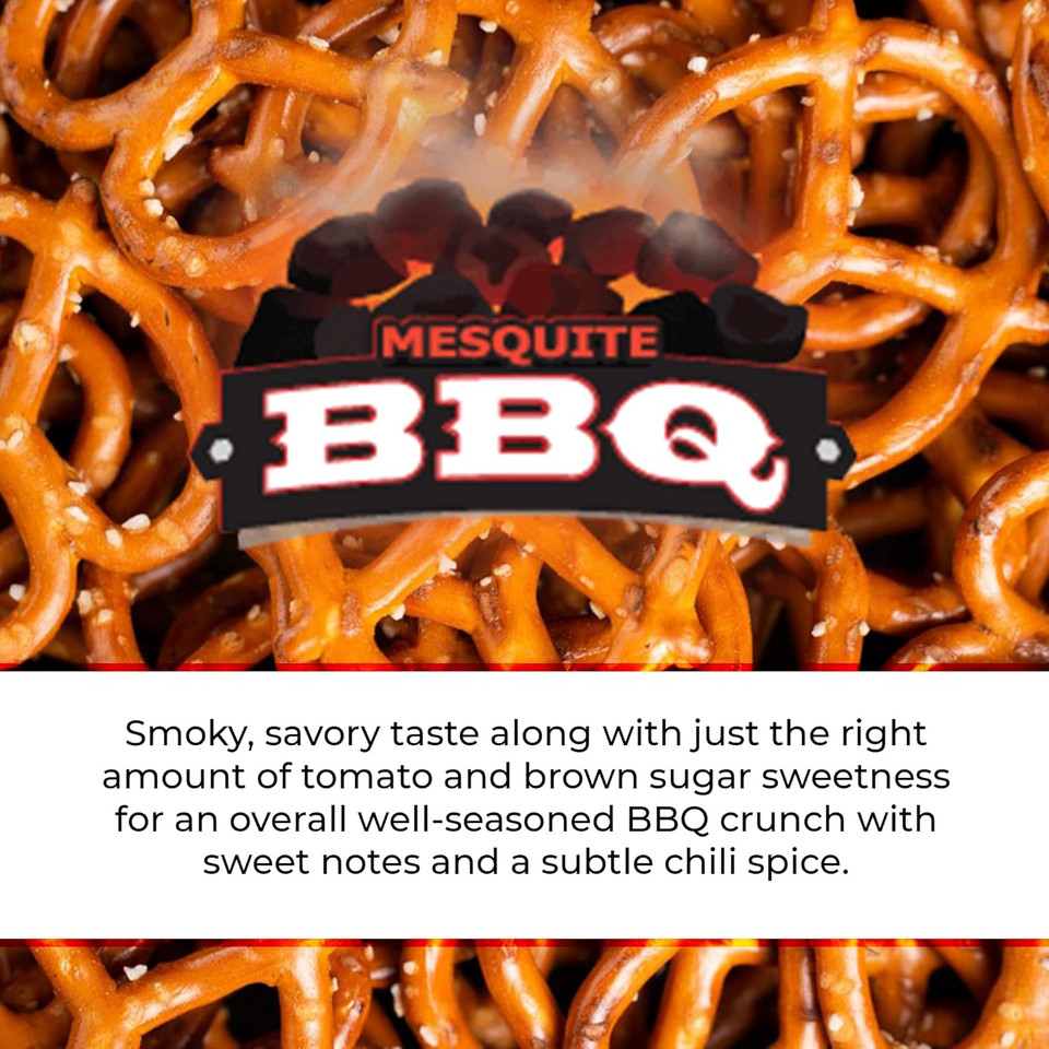 Knotty Pretzels Mesquite Bbq Pretzels, 7.5 Oz