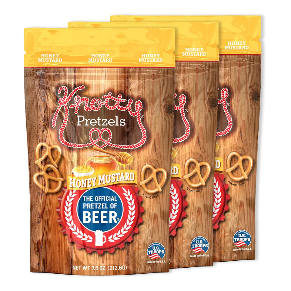Knotty Pretzels Smoky Cheddar Bacon Pretzels, 7.5 Oz