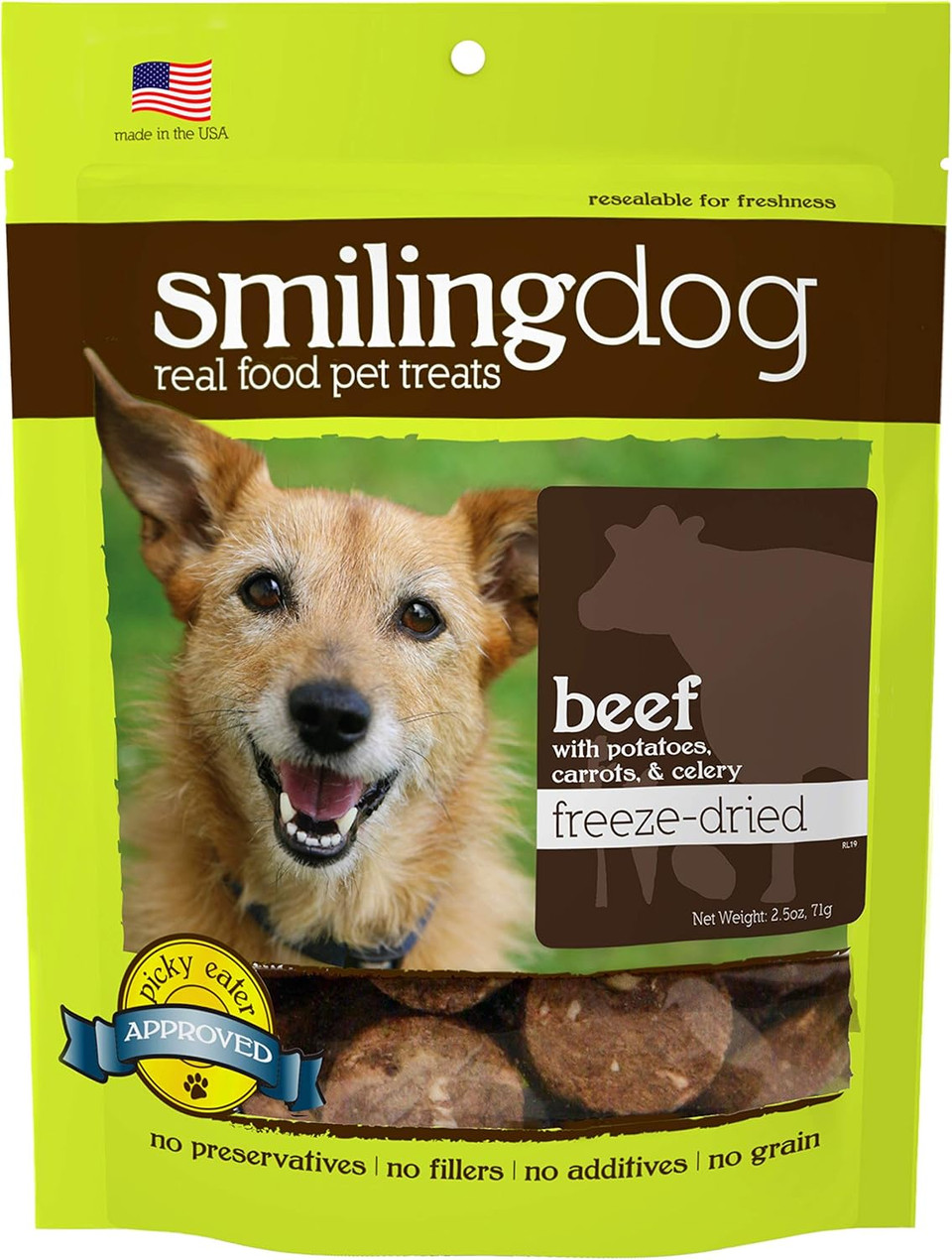 Herbsmith Smiling Dog Treats  Freeze Dried Gruyere  100% Real Wisconsin Cheese  Single Ingredient  Human Grade  Made In Usa  9 Oz