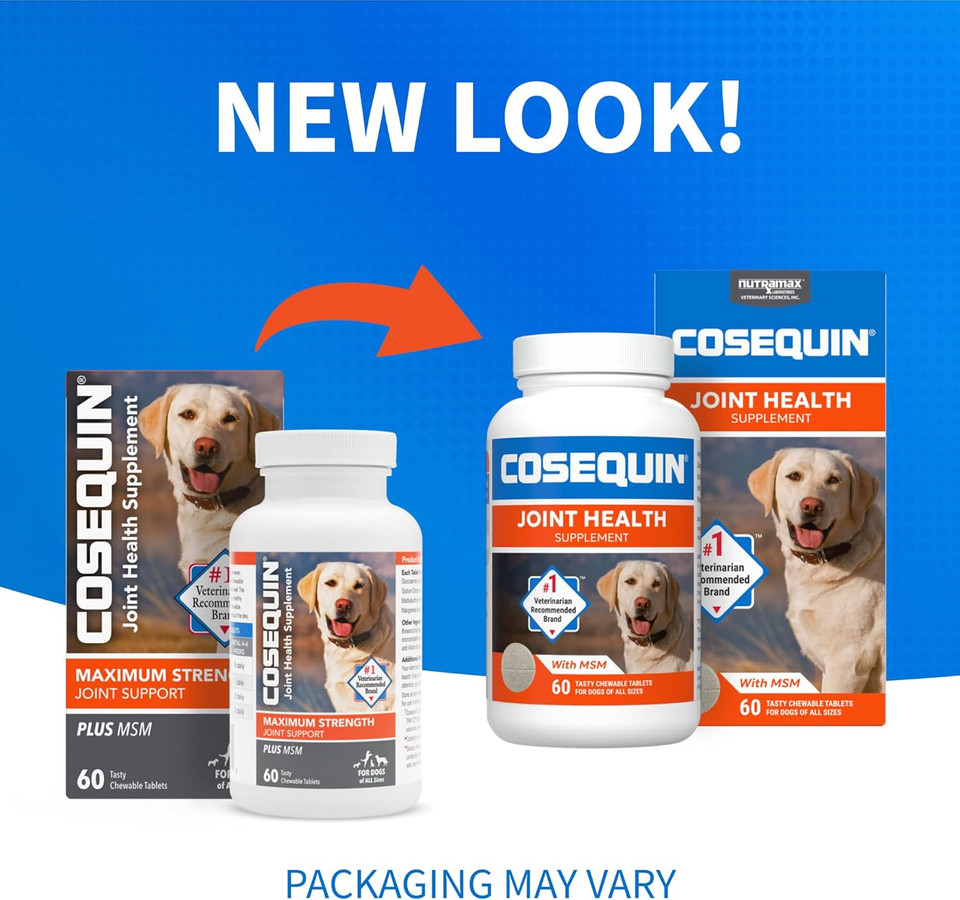 Nutramax Cosequin For Dogs Joint Health Supplement, Contains Glucosamine For Dogs, Plus Chondroitin And Msm, Supports Healthy Joints, Chewable Tablets, 250 Count Nutramax Cosequin For Dogs Joint Health Supplement, Contains Glucosamine For Dogs, Plus Chondroitin And Msm, Supports Healthy Joints, Chewable Tablets, 250 Count