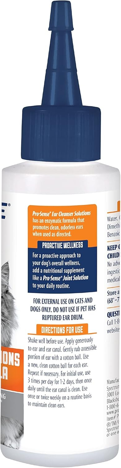 Prosense Ear Cleanser Liquid Enzymatic Formula, 4-Fluid Ounces