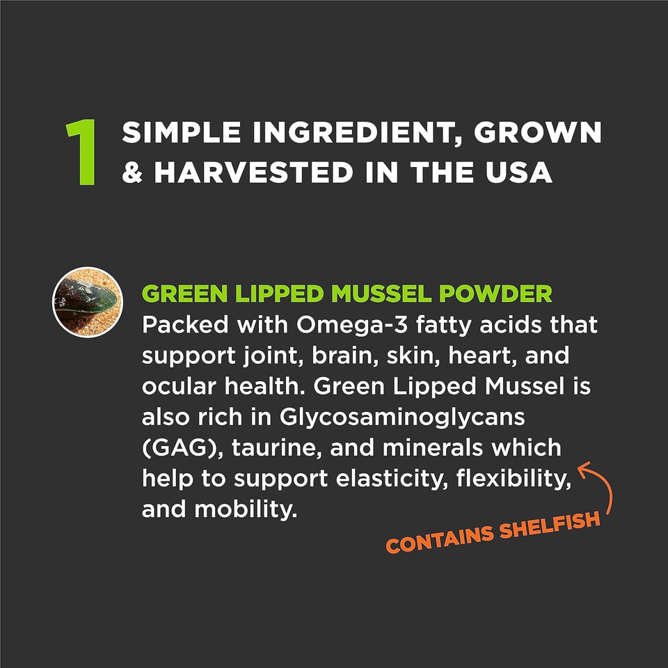 Super Snouts Joint Power  5.29Oz Powder  Joint Supplement For Dogs And Cats With 100% Green Lipped Mussel Helps Ease Discomfort & Stiffness Made In The Usa