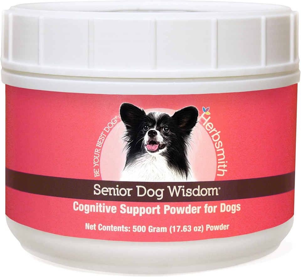 Herbsmith Senior Dog Wisdom  Dog Dementia Supplement  Dha For Senior Dog Brain Health - Senior Supplement For Dogs- 500G