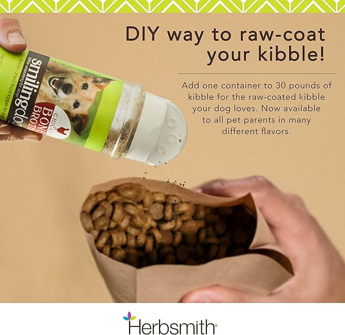 Herbsmith Kibble Seasoning  Freeze Dried Raw Salmon  Diy Raw Coated Kibble Mixer - Dog Food Topper For Picky Eaters, 6.2 Oz [Bundle X4]