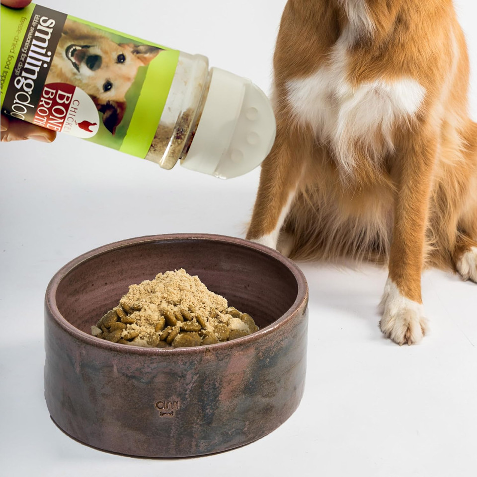 Herbsmith Smiling Dog Kibble Seasoning  Freeze Dried Cheese Food Topper - Premium White Cheddar  All Natural, Human-Grade Topper For Dogs 6.2 Oz