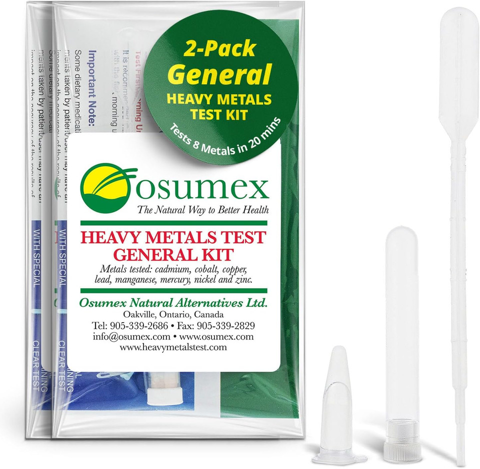 Heavy Metal Test General Kit For Humans 5 Pack - 8 Range Heavy Metal Urine Test Kits, Metal Testing Kit, Heavy Metal Testing Kit, Urine Metal Tester Heavy Metal Detection, Heavy Metals Test Kit