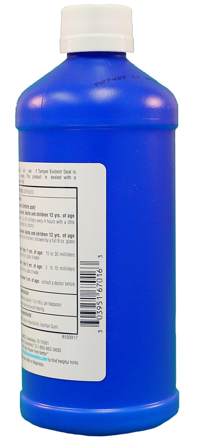 Humco 167216001 Milk Of Magnesia, Usp, 16Oz