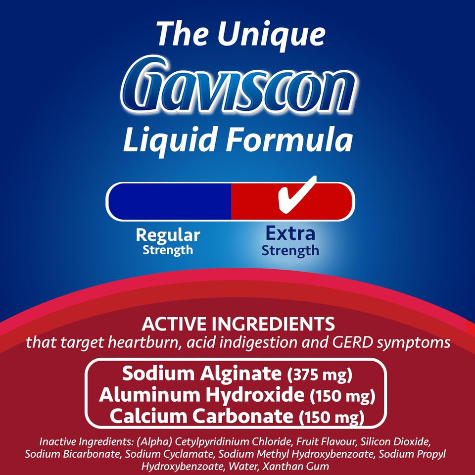 Gaviscon Extra Strength, Soothing Icy Mint 340 Ml