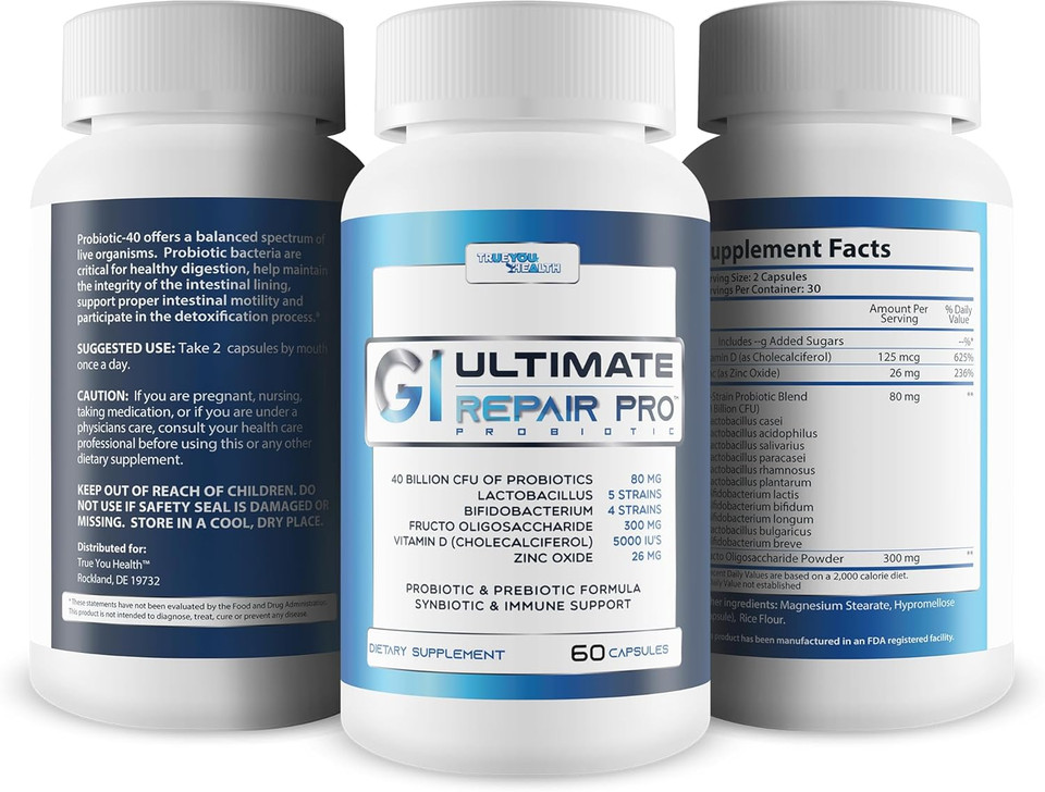 Gut & Gi Ultimate Repair Pro Probiotic - Our Best Gut Probiotics For Full Probiotic Gi, Gut, & Vag Support - Probiotic Vag Health - WomenS Probiotics For Gut Health And Vag Health - Vag Probiotics